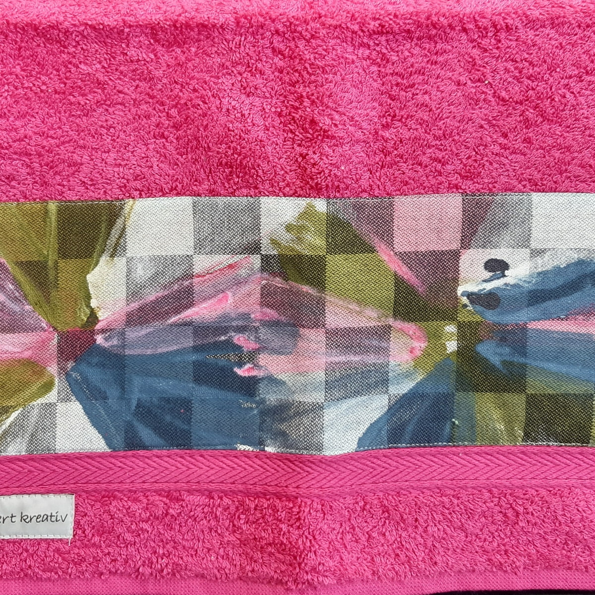 pink Gästehandtuch mit Sonne