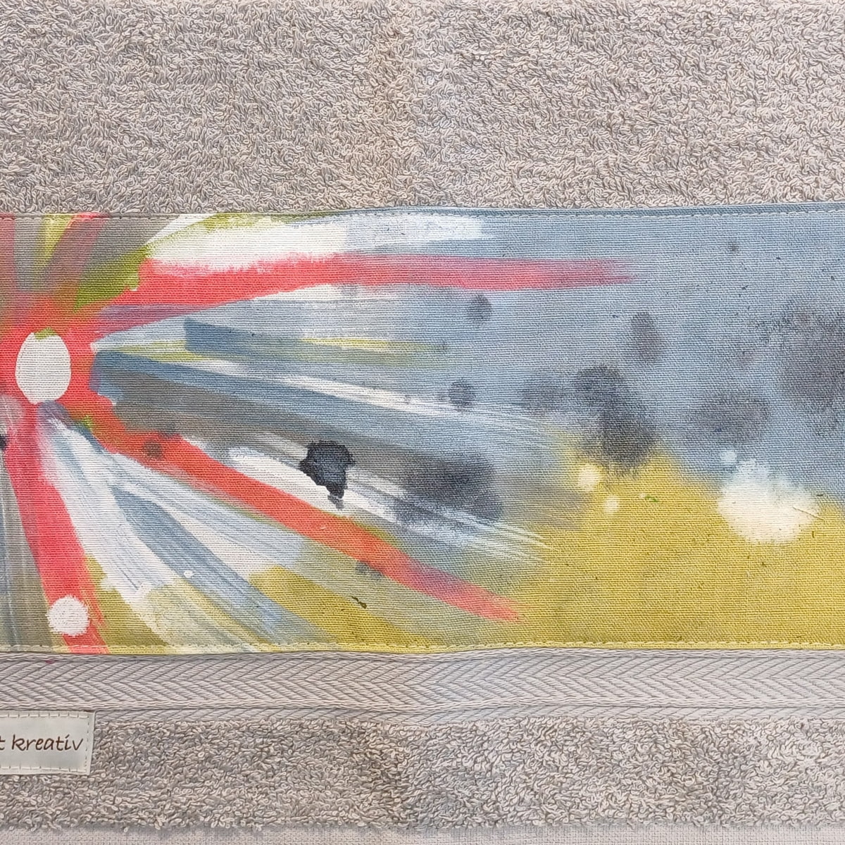 lichtgrau Gästehandtuch mit Sonnen